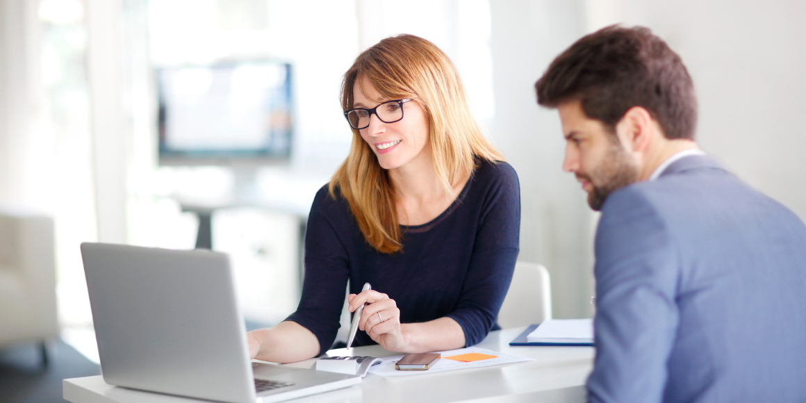 woman on laptop showing credit union digital transformation